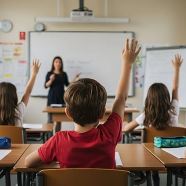 students in a classroom