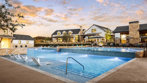 Resort-style pool and clubhouse