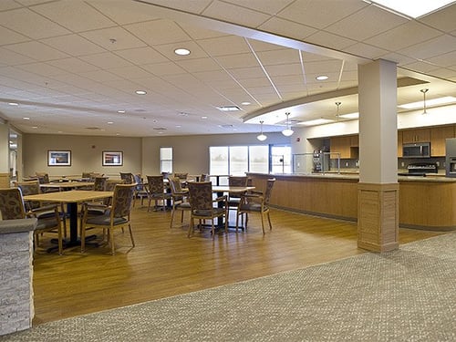Avera Majestic Bluffs dining area.
