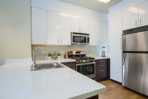 Kitchen layout at Viewpoint Apartments in Berkeley, CA