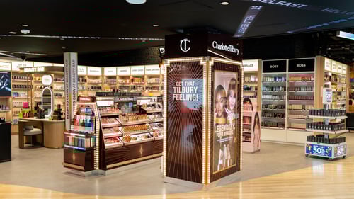 Belfast Airport Charlotte Tilbury Makeup Counter