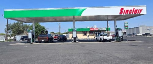 Sinclair Gas Station Fueling Island