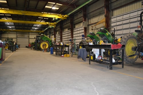 View of the RDO Equipment Co. Service Shop in Salinas, CA