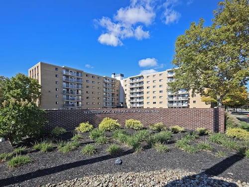 Aerial View of Building Exterior at Westbrook Village Apartments, Brooklyn OH 44144