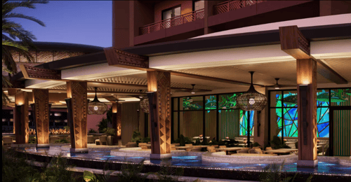 Exterior view of Island Tower at Disney’s Polynesian Villas & Bungalows