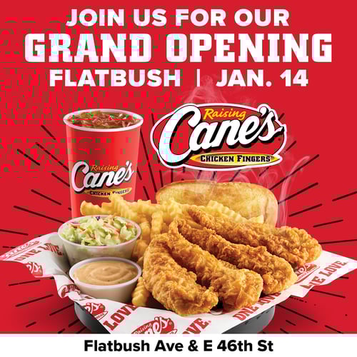 Raising Cane's is Coming Soon to Flatbush.