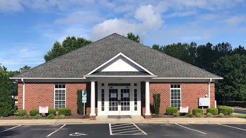 First Bank Angier branch exterior.