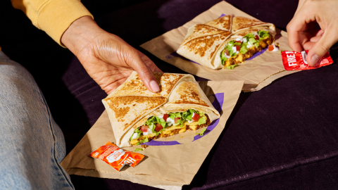 Two Taco Bell Crunchwrap Supremes