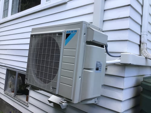 Daikin mini split unit installation