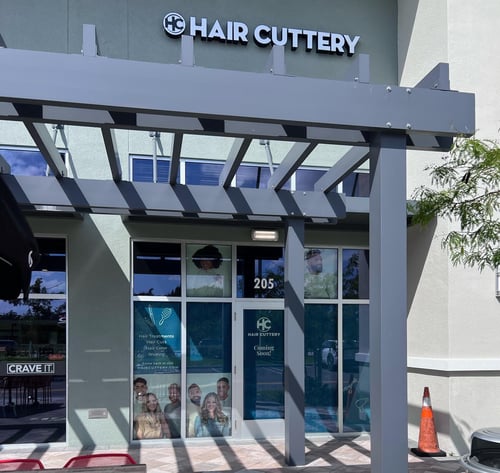 Outside the Hair Cuttery salon in Cooper City, FL