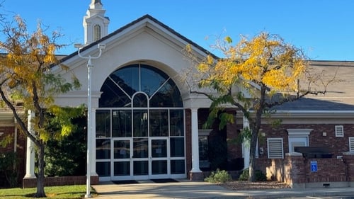 The Church of Jesus Christ of Latter-day Saints building in St. George, Utah, at 1285 North Bluff Street.