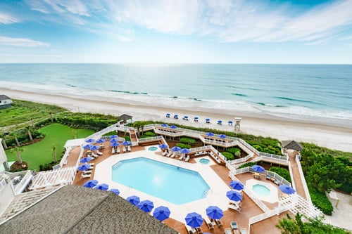 A bird's eye view of our outdoor area