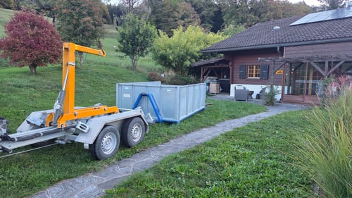 Bennes 2m3 à 6m3, pour évacuation déchets verts, encombrants, mobilier, matériaux (recyclage)