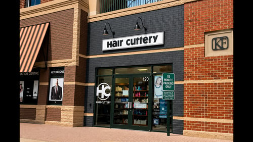 Outside the Hair Cuttery salon in  Rockville