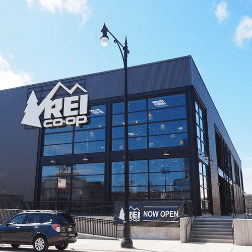 The front of the REI in Chicago, Illinois