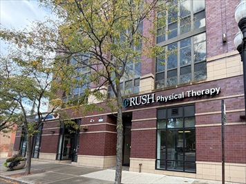 Outside front of building