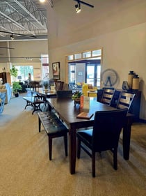 Rockford Slumberland Furniture dark dining set