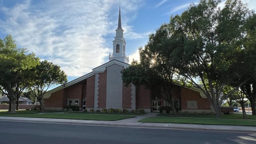 East side of the Church of Jesus Christ of Latter-Day Saints building in Hurricane, Utah, at 272 South 700 West