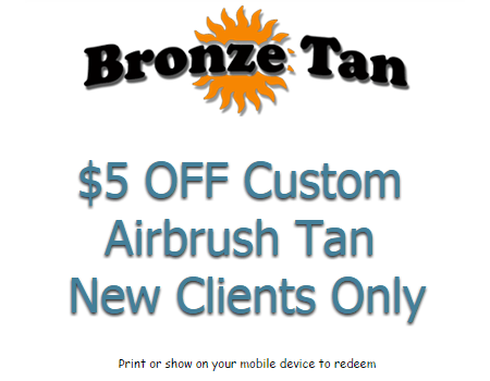 Bronze Tan Airbrush Tanning Coupon