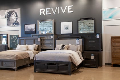 Bloomington Slumberland Furniture dark wood bedroom set