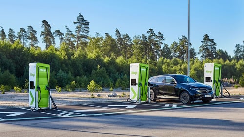 EV charging station Allego Ljungby