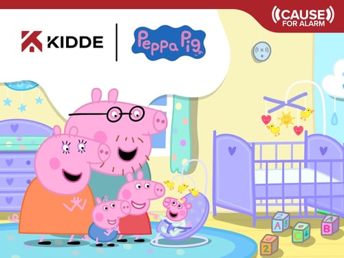 Peppa Pig and Kidde join together to help families make fire safety at home a priority.