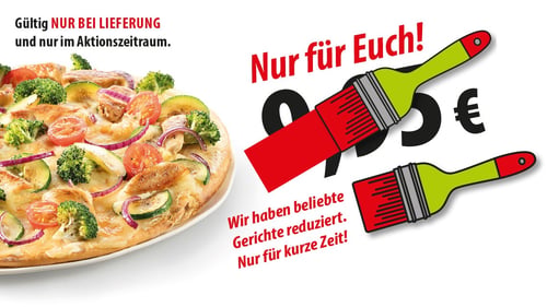 MUNDFEIN Aktion "Streichpreise": ausgewählte Gerichte bei Lieferung zum reduzierten Preis