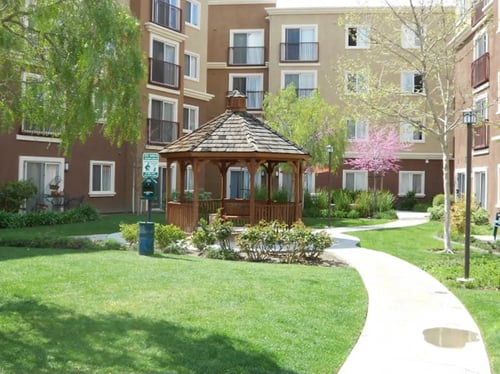 Outdoor Space at CANYON COUNTRY SENIOR APTS, Santa Clarita, CA