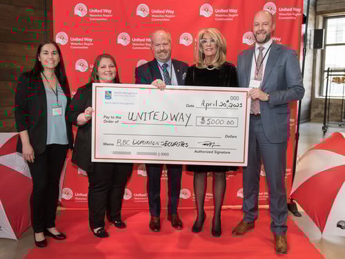 Morris Wealth Management- cheque presentation