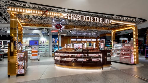Charlotte Tilbury Makeup & Beauty Store at Larnca Airport Cyprus
