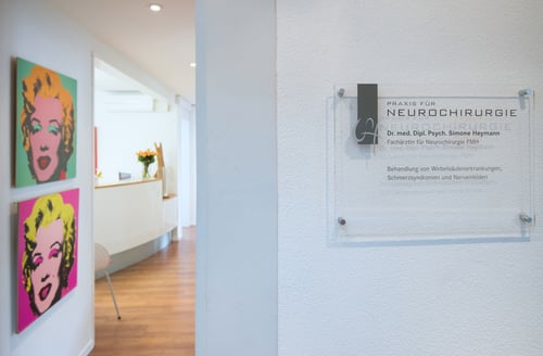 Eingang der Praxis