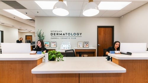 Newnan Dermatology front desk at The Offices of Ashley Park in Newnan GA