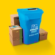 El contenedor de trituración de The UPS Store