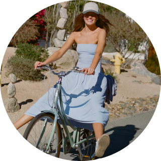 Woman wearing OFFLINE by Aerie dress.
