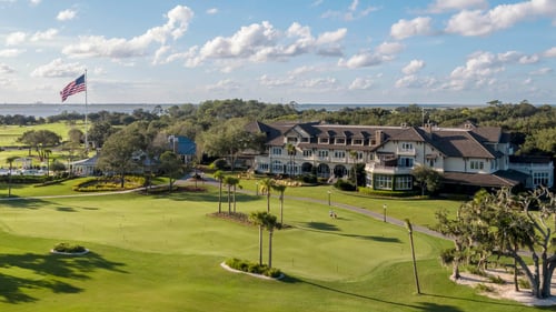 Exterior of The Lodge at Sea Island.