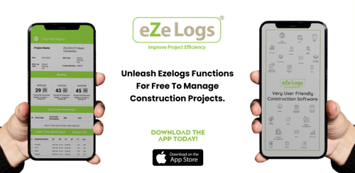 Ezelogs Construction software on mobile and web