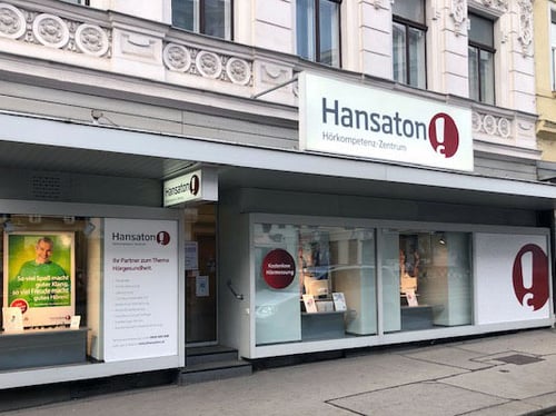 Hansaton Hörkompetenz-Zentrum Hütteldorferstraße 94, Wien Penzing Frontansicht