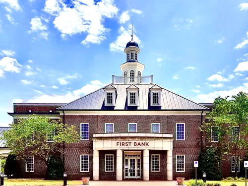 Exterior of the Cheraw First Bank branch