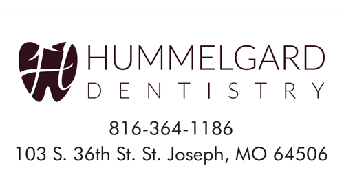 HUMMELGARD DENTISTRY
103 S 36TH ST
SAINT JOSEPH MO 64506
https://www.hummelgarddentistry.com/