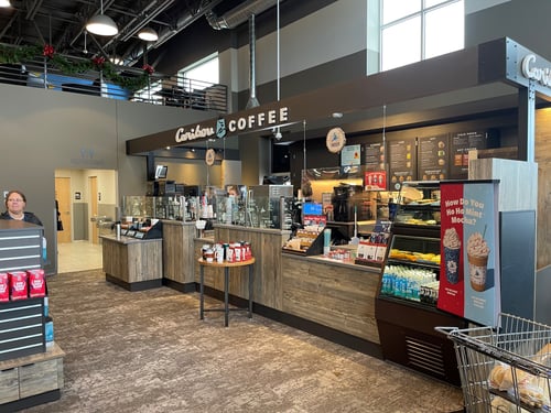 Storefront of the Caribou Coffee at 630 Ryans Way in Buffalo