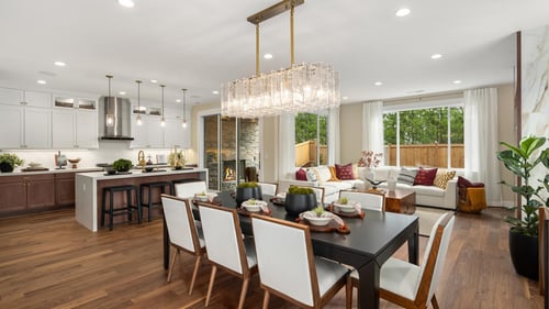 Open floor plan of the Bonney home design