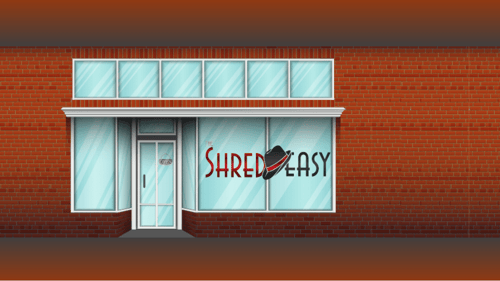 An illustration of The ShredEasy's storefront