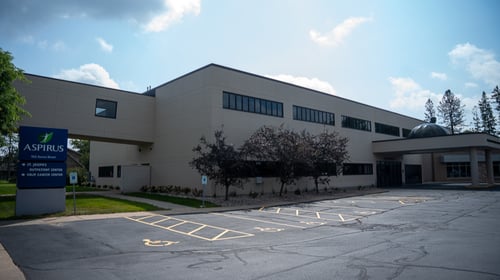 exterior photo of the St. Joseph Outpatient Center on the Aspirus Langlade Hospital campus in Antigo