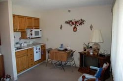 Resident kitchenette in Avera Brady Assisted Living in Mitchell, SD.