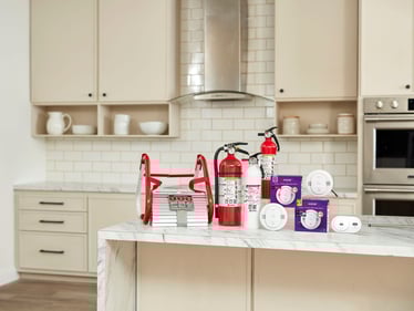 A selection of essential Kidde fire safety products