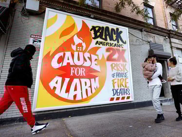 Cause for Alarm mural by Cey Adams