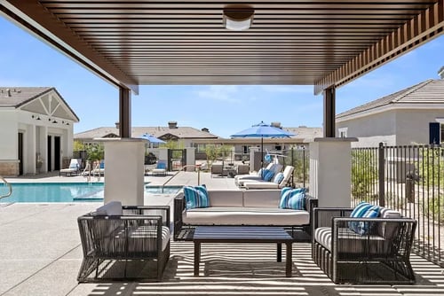 Poolside Lounge at Zora Encanto in Phoenix, AZ 85035
