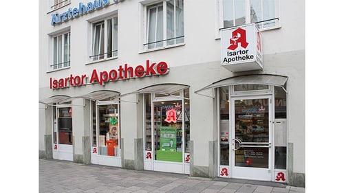 Aussenansicht der Isartor-Apotheke