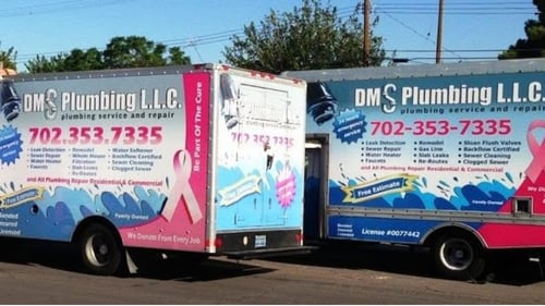 DMS Plumbing LLC Work Trucks