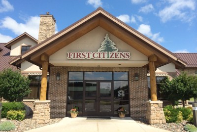 Exterior photo of First Citizens Bank Mora Minnesota branch